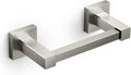 FORIOUS Toilet Paper Holder - Rustproof Stainless Steel Double Post Pivoting Design | Brushed Nickel Finish