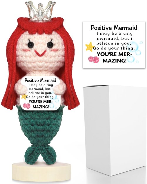 Mermaid Gifts for Valentine's Day Birthday: YOU'RE MER-MAZING Daughter Best Friend Girlfriend Sister Teen Girls Her Gelentines Gifts, Little Mermaid Decorations with Emotional Positive Support Cards
