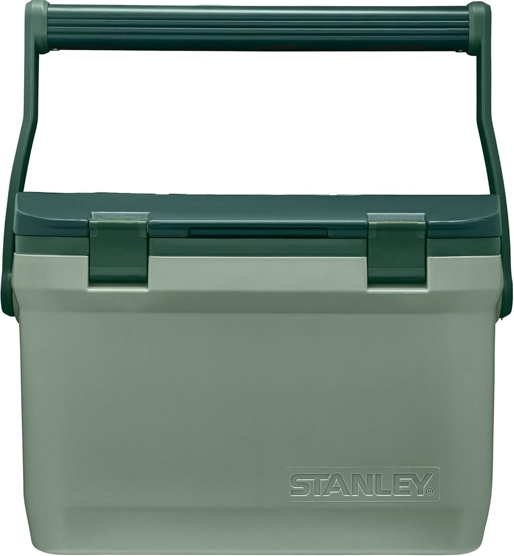 Stanley Adventure Outdoor Cooler 16 Qt - Heavy-Duty Camping Cooler with Easy Carry Handle | 36-Hour Ice Retention | BPA-Free | Stanley Green
