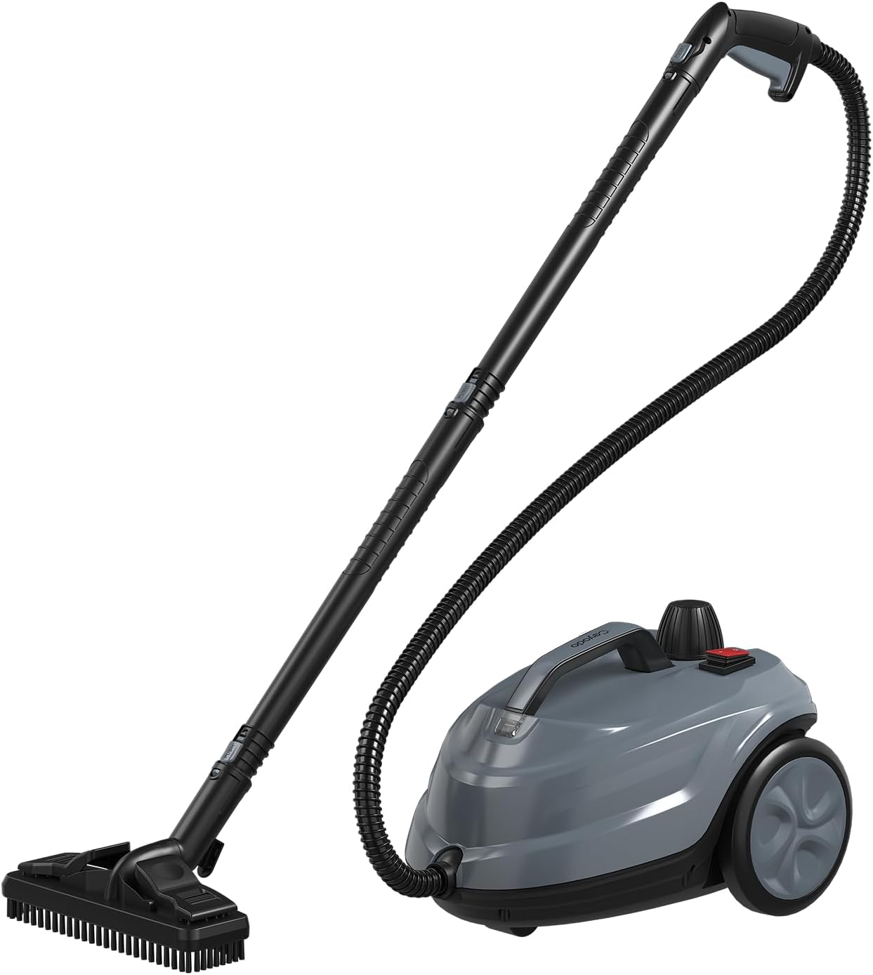 Skiennix Steam Cleaner - Powerful Heavy-Duty Canister Steamer with 34 Accessories | 16.4 Ft Cord for Home & Auto Cleaning - Grey