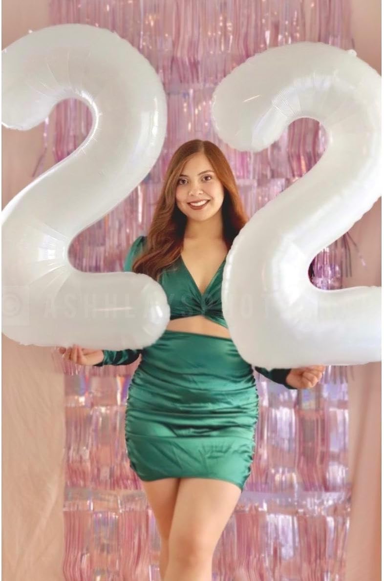 Translucent White Number 11 Balloon - 40 Inch Birthday Decoration for 11th Year Celebration
