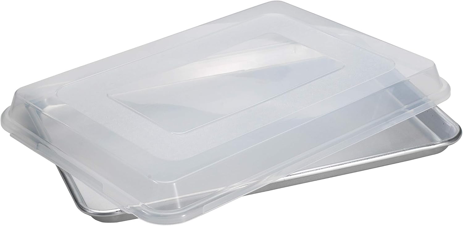 Nordic Ware Half Sheet Cover - Clear, 13 x 18 Inch Size for Perfect Food Storage