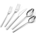 KINGSTONE 20-Piece Silverware Set, 18/10 Stainless Steel Flatware Cutlery Set with Hexagon Handle, for Hotel, Home, Party, Wedding Gift, Mirror Polish and Dishwasher Safe