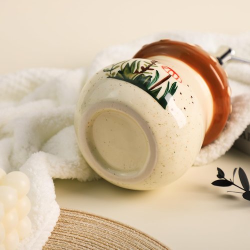 Colias Wing Retro Mushroom Soap Dispenser with Plastic Pump, Refillable Lotion Soap Bottle, Lotion Bottle, Hand Soap Dispenser, Home Decoration