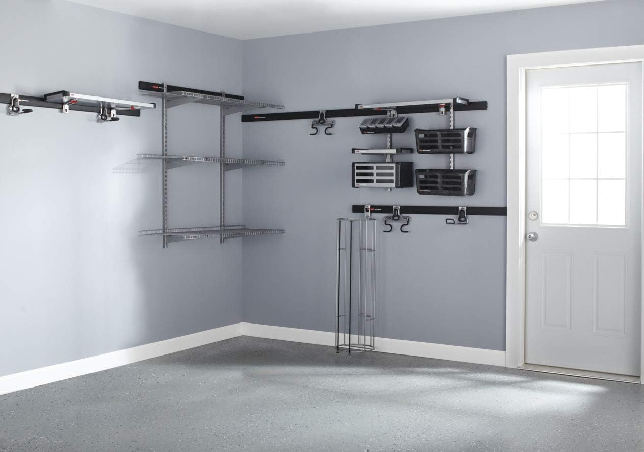 Rubbermaid FastTrack Rail Bench Blox Kit - Efficient Garage Organization System for Tools & Supplies