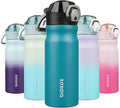 BJPKPK 18oz Insulated Water Bottle - Stainless Steel, BPA-Free, Leak-Proof with Lockable Flip Lid | Laguna Color