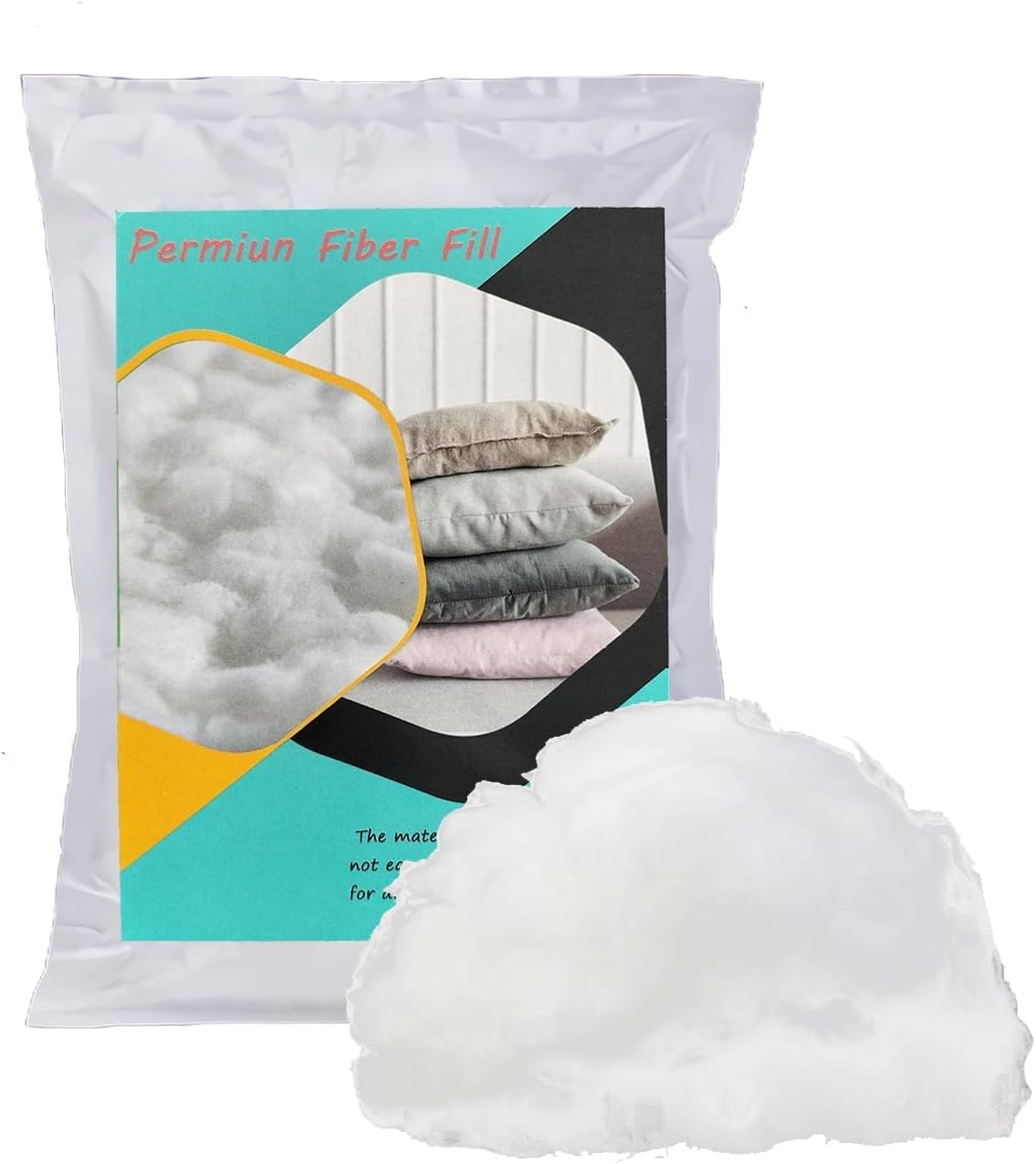 Vseegrs Premium Polyester Stuffing - Soft, Warm Fiber Filling for Stuffed Animals & Dolls | 75g/2.6oz