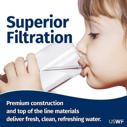 5 Micron 10 Inch x 4.5 Inch | 4-Pack String-Wound Polypropylene Whole House Sediment Cartridge | Compatible with Pentek WP5BB97P, Culligan CW5-BBS, Hydronix SWC-45-1005, Made in USA, US Water Filters