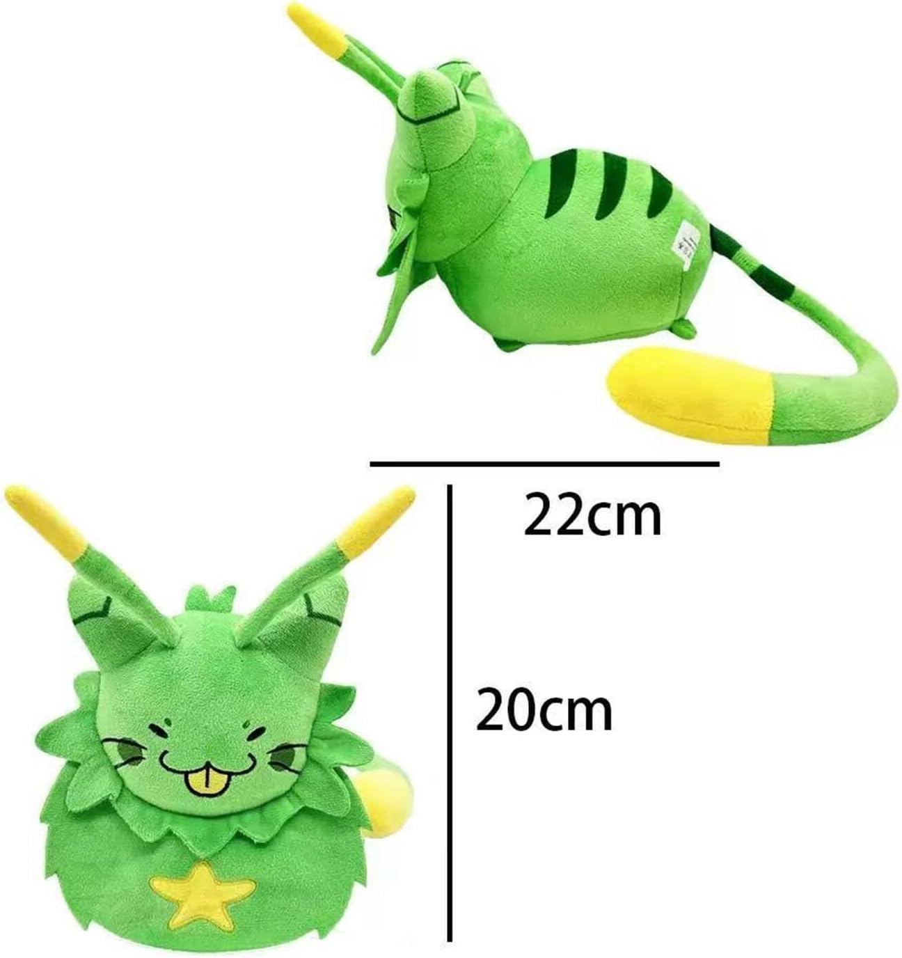Regine Switzerland Gnarpy Plush | Adorable Gnarph Alien Cat Toy - Perfect Gift for Fans (Green)