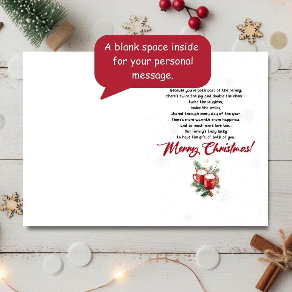 Regine Switzerland Christmas Card - Thoughtful Holiday Greeting for Brother & Sister-in-Law | Festive Design with Envelope