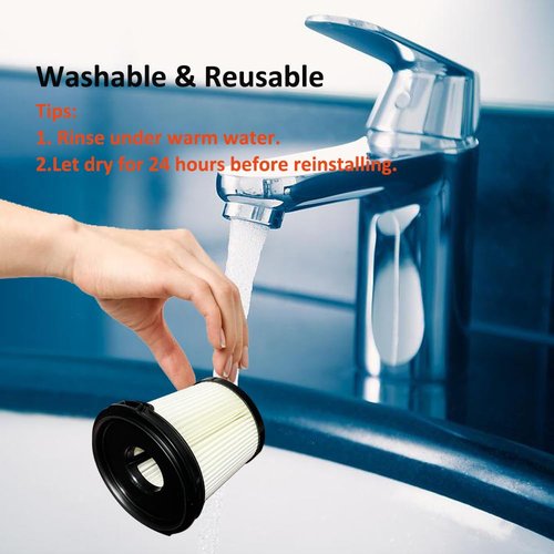 6 Packs Filters Compatible with Shark Detect Pro Iw1111 Iw3511 Iw1120 and Compatible with Lightweight Cordless Bu3521 Bu3523 Stick Vacuum Cleaner Replacement Parts Accessories