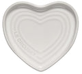 Le Creuset Stoneware Heart Shaped Spoon Rest, 5", White