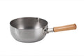 MARUYAMA GIKEN 煌六花 KOURIKKA Yukihira Saucepan 22 cm (8.6 inchi), 3.2 quart KRY-22 Stainless Steel Traditional Japanese Saucepan Wood Handle 【 MADE IN JAPAN 】