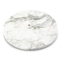 Koville 16'' Marble Lazy Susan Marble Turntable for Kitchen Dinning, Lazy Susans Organizer for Cabinet, Serving Rotation Spinning Tabletop Organizer Swiveling, Spice Rack Storage(Arabescato White)