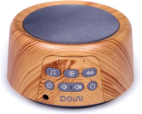 Douni Sleep Sound Machine - White Noise Therapy with 27 Soothing Sounds | Timer Settings & Wood Grain Finish