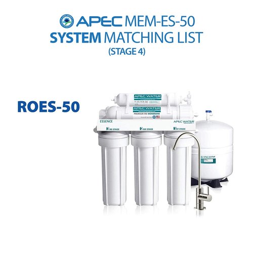 APEC Water Systems FILTER-SET-ES High Capacity Replacement Pre-Filter Set For Essence Series Reverse Osmosis Water Filter System Stage 1-3 & APEC MEM-ES-50 50 GPD Membrane Replacement Filter