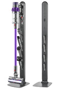 SIOMK Vacuum Stand for Dyson Gen5 V15 V12 V11 V10 V8 V7 V6, No-Drill Standing Dock with Conceal Cables & Space-Saving Design, Stable Metal Organizer for Cordless Cleaner & Attachments, Easy Assembly