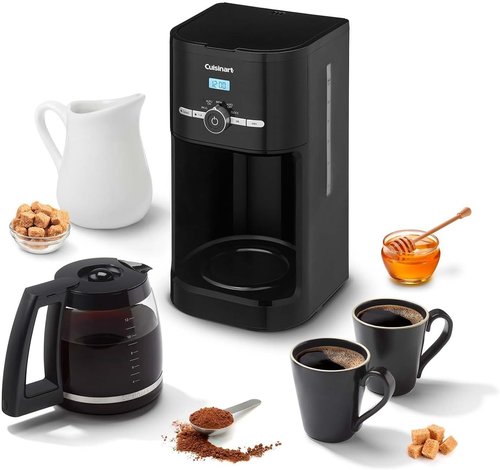 Cuisinart Classic 12-Cup Coffeemaker - Programmable Black Design for Fresh Brewed Coffee