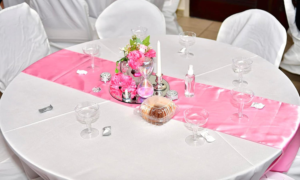 Regine Switzerland Satin Red Table Runners - 10 Pack, 12 X 108 Inches for Weddings & Parties