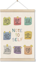 Doi-Lanee Mental Health Posters - Inspirational Canvas Wall Art Decor | Motivational 16x12 Inch Hanger Frame