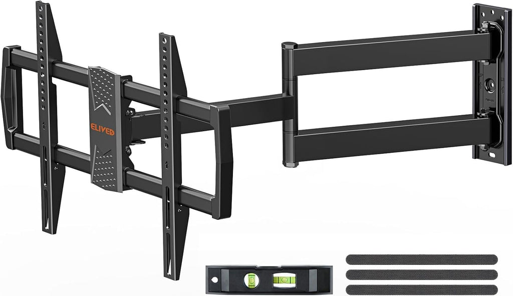 **ELIVED Long Arm TV Mount - Articulating Wall Bracket for 42-75 Inch TVs | 32" Extension, Swivel & Tilt, 99 lbs Capacity**