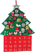 Vermont Christmas Company Advent Calendar - Fabric Christmas Tree Design | Countdown to Christmas