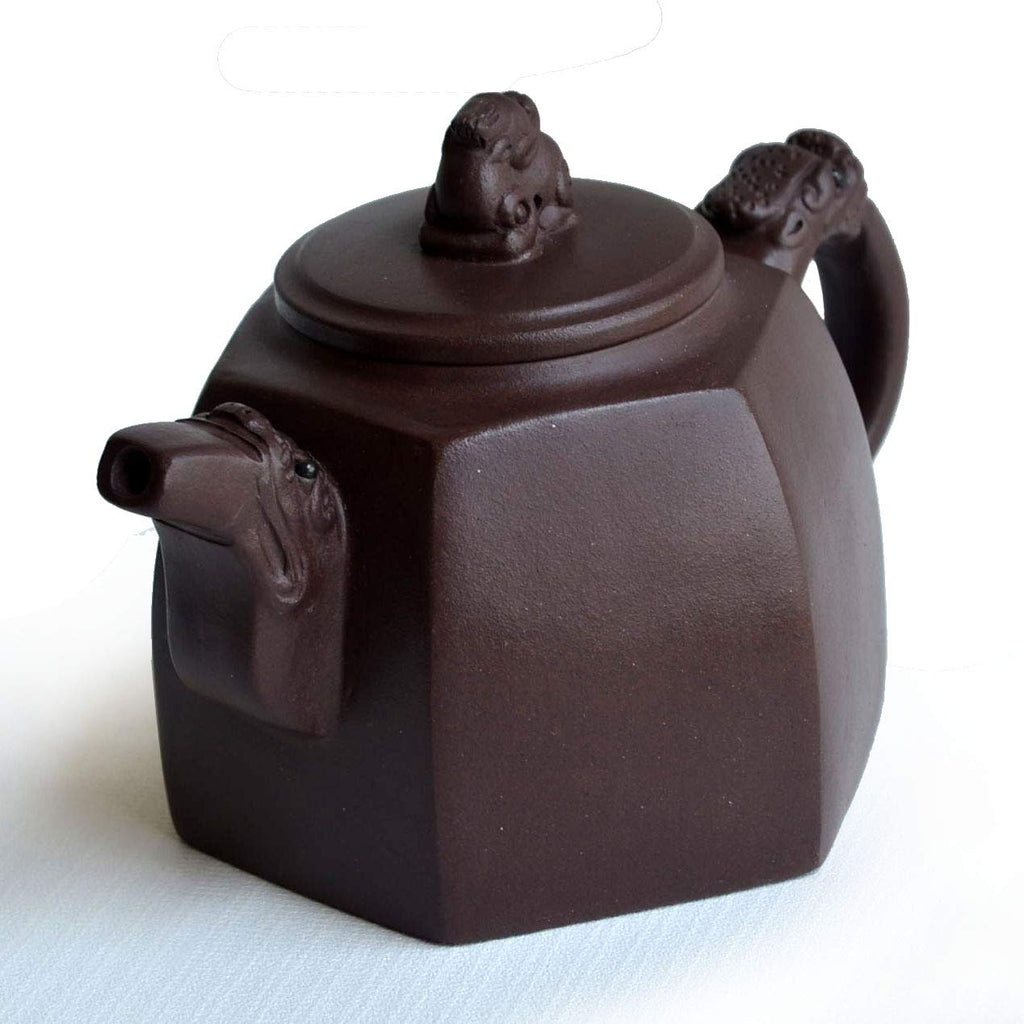 Teapot Chinese Dragon PiXiu Yixing Clay Pots Yellow Zisha Infusers for Gongfu Tea Handmade (zini)