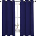 NICETOWN Blackout Curtains - All Season Thermal Insulated Drapes for Kid's Room | Royal Blue, 42 x 63 Inch (2 Panels)
