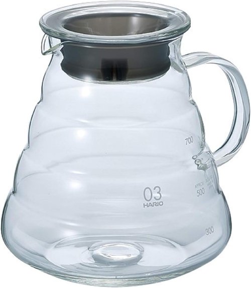 Hario V60 Glass Range Coffee Server, 800ml, Clear