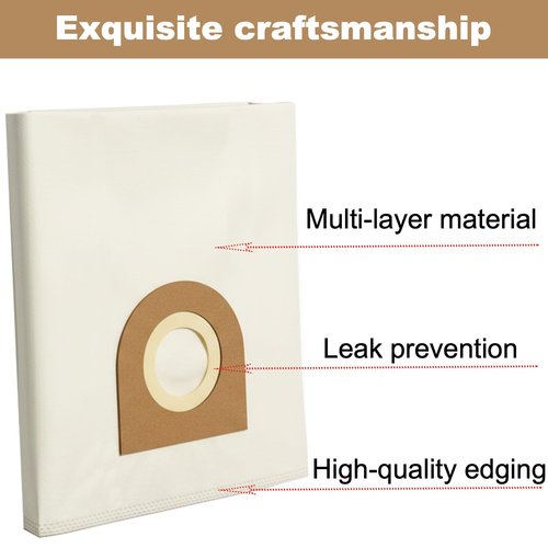 6PCS Replacement Dust Bags Compatible with Nilfisk Alto Aero 26,21,31,Attix 30,50 Vacuum