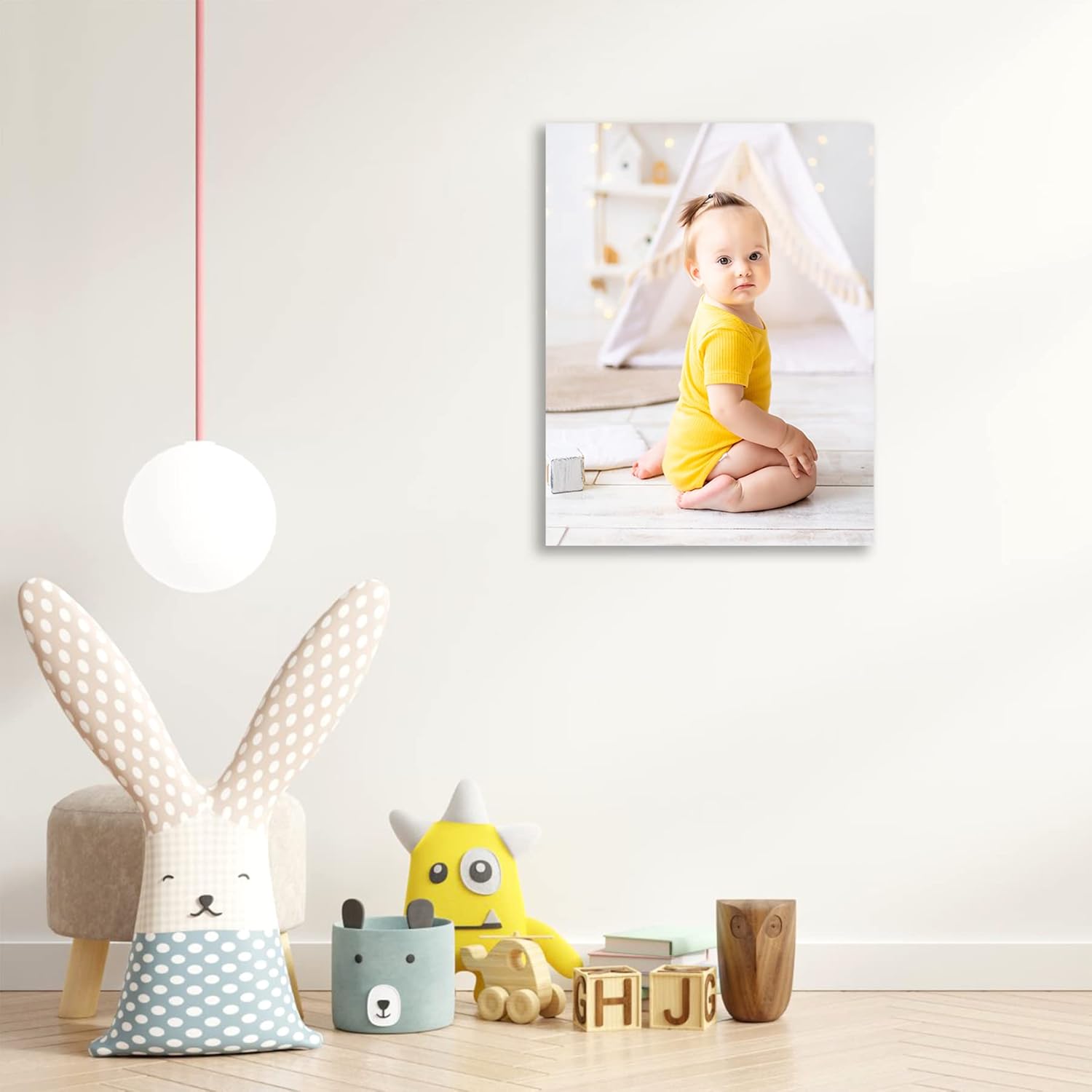 YK Artwood Custom Canvas Prints - Personalized 8x10 Inch Photo Uploads | Unique Gifts for Kids, Pets & Mother's Day