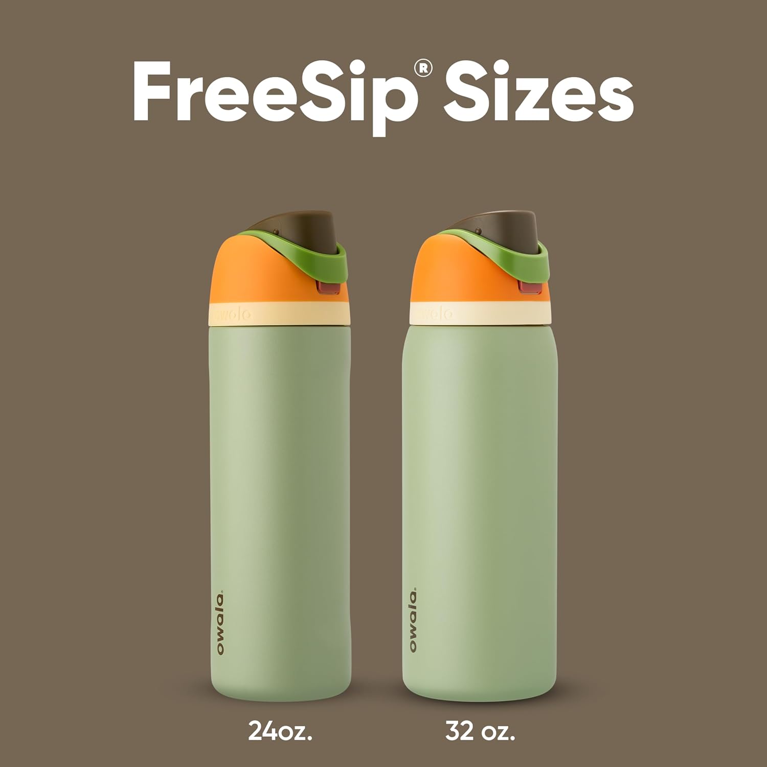 Owala FreeSip Insulated Stainless Steel Water Bottle - BPA-Free, 24 Oz, Camo Cool Design for Travel