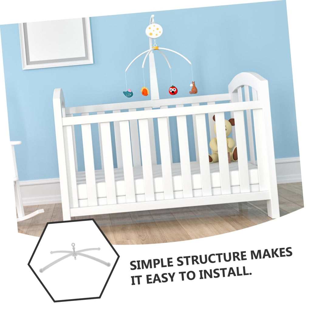 CIYODO Baby Crib Mobile Arm and Bed Bell Holder for Bassinet Toys Hanging Rack DIY Music Toy Decoration for Nursery
