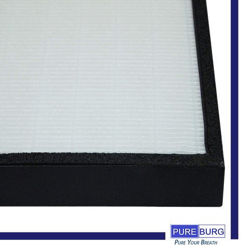 PUREBURG Replacement Filter Compatible with Rabbitair BioGS BioGP SPA-421A SPA-582A Air Purifiers, H13 HEPA Air Clean dust PM2.5 Odor smoke VOCs