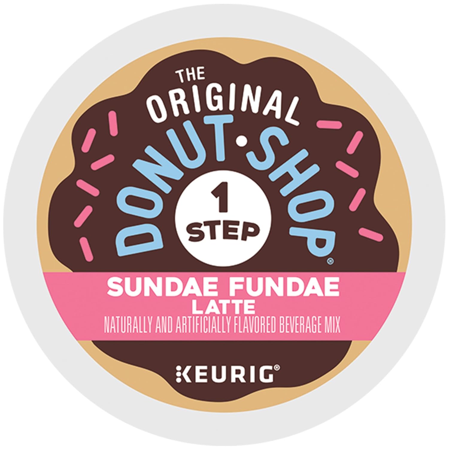Original Donut Shop K-Cup Pods - Sundae Fundae One-Step Latte, 20 Count for Keurig Machines