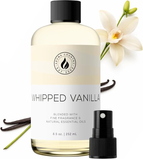 Aroma Country Whipped Vanilla Diffuser Oil - Luxury Essential Oil for Long-Lasting Home Fragrance | 8.5 Fl. Oz