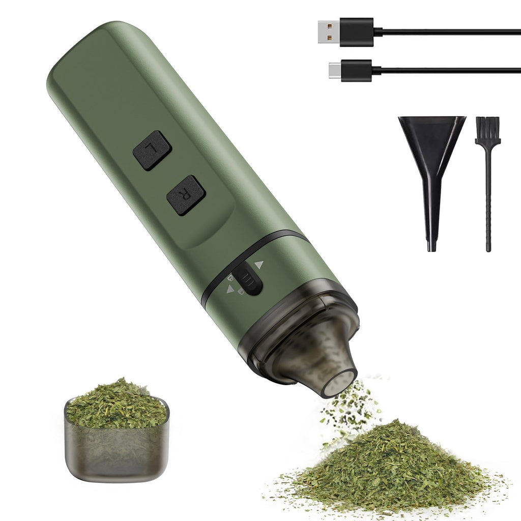 PINVOK Automatic Electric Spice Grinder,USB Rechargeable Powered, Mini Portable Spice Mill Machine for the Kitchen