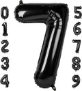 Skiennix 40-Inch Black Number 7 Balloon - Perfect Birthday Decorations for Ages 7, 17, 27, and 70