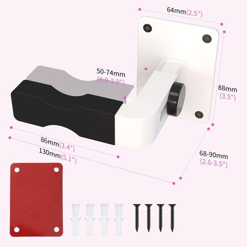 Blanou Shark Vacuum Cleaner Wall Mount Mini Shark Cordless Vacuum Stand Compatible for Shark IX141 IZ562H IZ682H IZ361H IZ462H IZ163H IZ363HT IZ483H and V7 V8 V10 V11 V12 V15 (White)