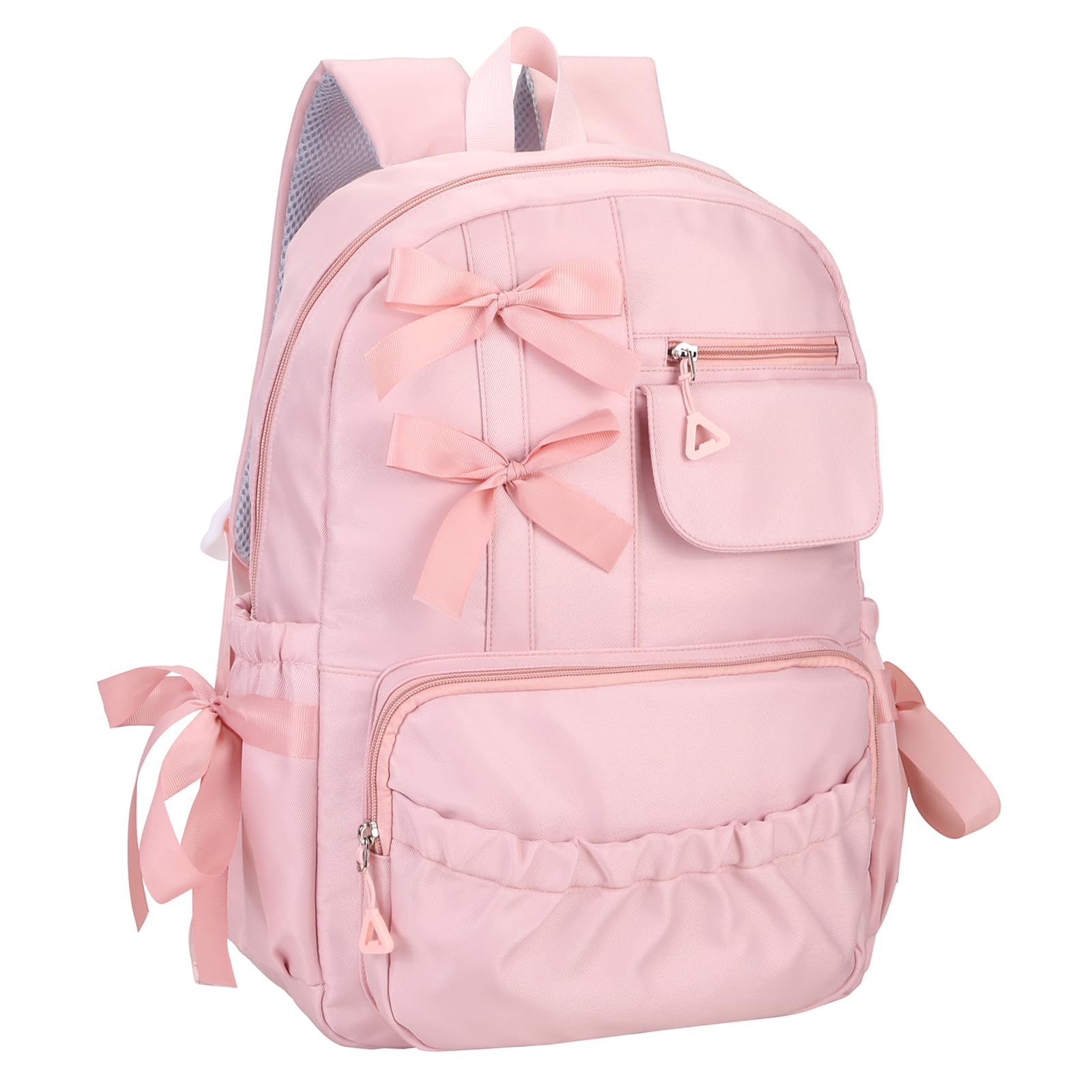 Phaoullzon Girls Backpack with Bow for School Kids Coquette Bookbag Kawaii Dance Bag