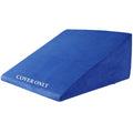 HOMBYS Ultra Soft Velvet Bed Wedge Pillow Cover-Super Soft Fleece Pillowcase with Zipper Design, Removable & Machine Washable Pillowcase, (Blue, 25"x25"x8")