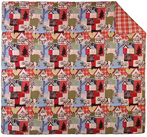 Greenland Home Rustic Lodge Quilt Set, 3-Piece Full/Queen, Multicolor