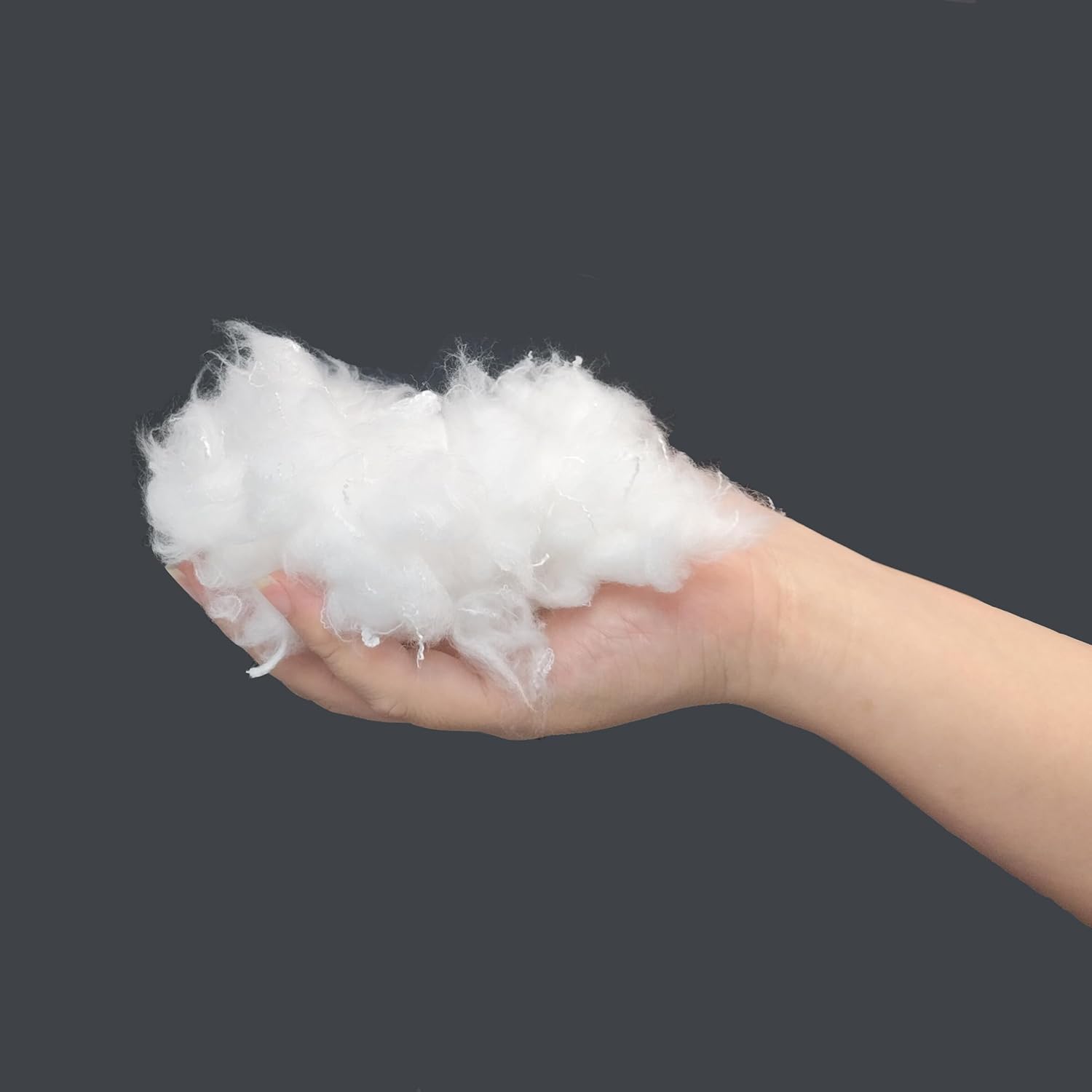 Vseegrs Premium Polyester Stuffing - Soft, Warm Fiber Filling for Stuffed Animals & Dolls | 75g/2.6oz