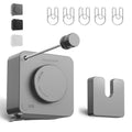 Retractable Clothesline Indoor, Non-Sagging Outdoor Clothes Line Retracting 15.7 Feet Heavy Duty Laundry Line Retractable Wall Mounted Clothes Line Outdoors (Square-Grey)