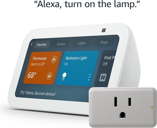 Echo Show 5 - Smart Display with Legrand Radiant Plug for Home Automation | Voice Control