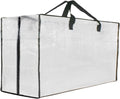 Heavy Duty Moving Bags - Extra Large Clear Storage Bags with Zipper & Handles for Easy Packing