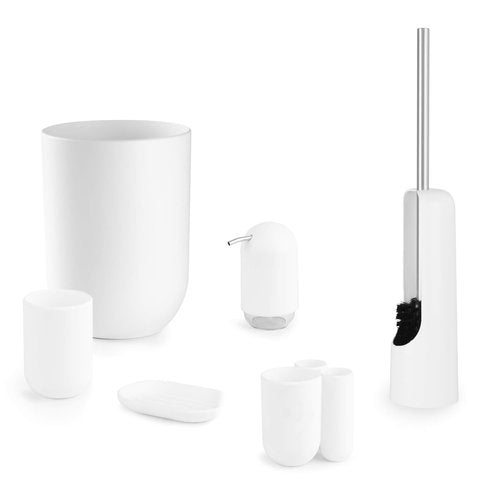 Umbra 023273-660 Touch Collection, 2 ¾ Dia. x 5 ½ inches, White (Pack of 2)