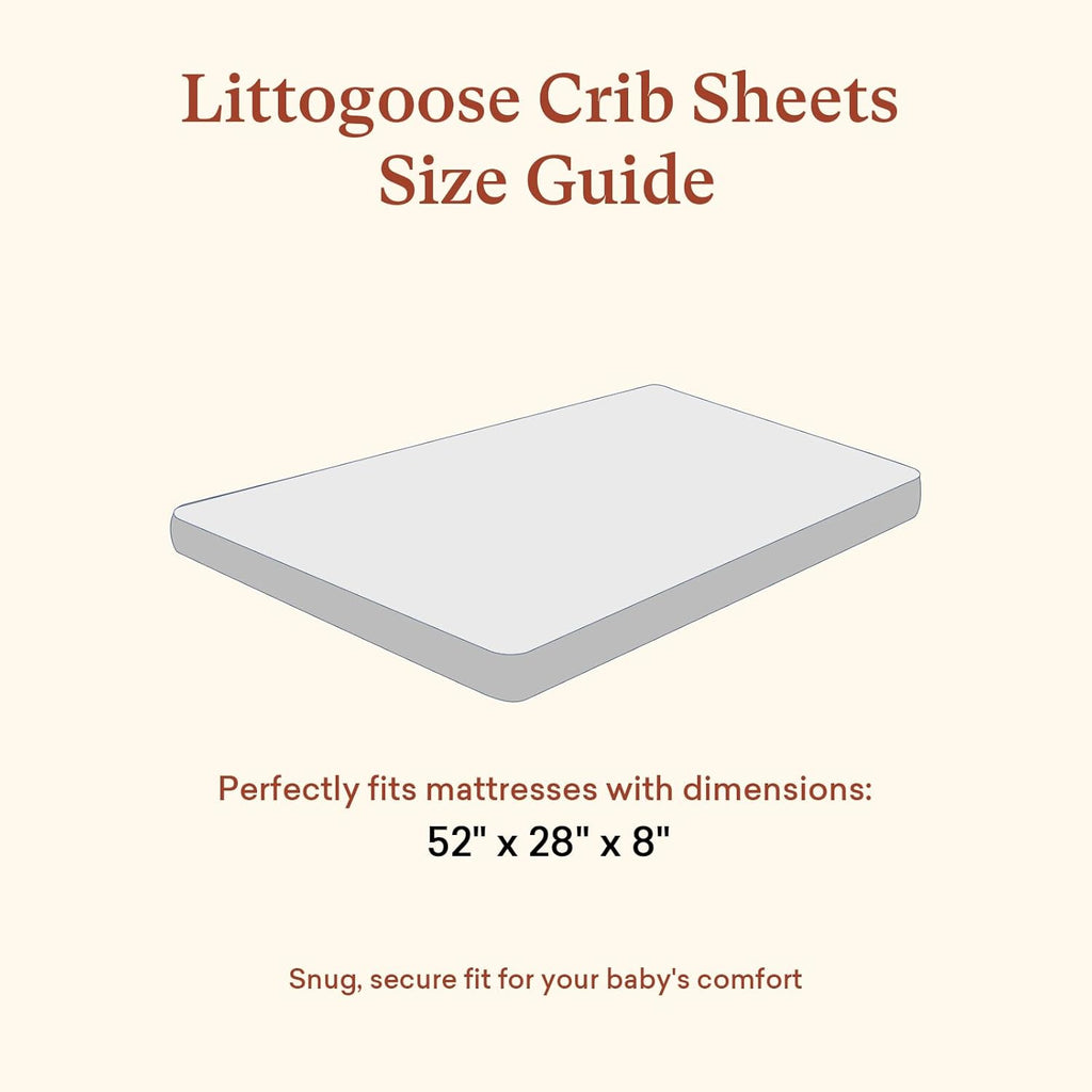 Regine Switzerland Baby Crib Sheets - Soft Fitted 2-Pack for Boys & Girls | Breathable 28x52x8in