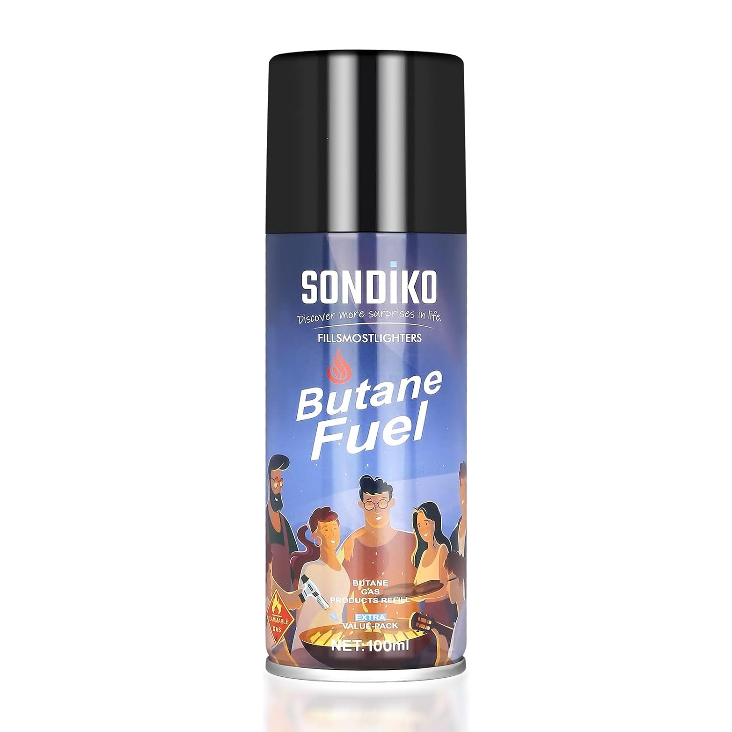 Sondiko Kitchen Torch - Premium Butane Torch Kit with Fuel Refill | Versatile Culinary Tool