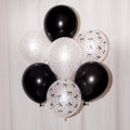 xo, Fetti Black + White Bow Latex Balloons - 24 pk, 12" | Bachelorette Decorations, Alternative Birthday Party, RIP to My 20s Decor, Cute Emo Girl Supplies